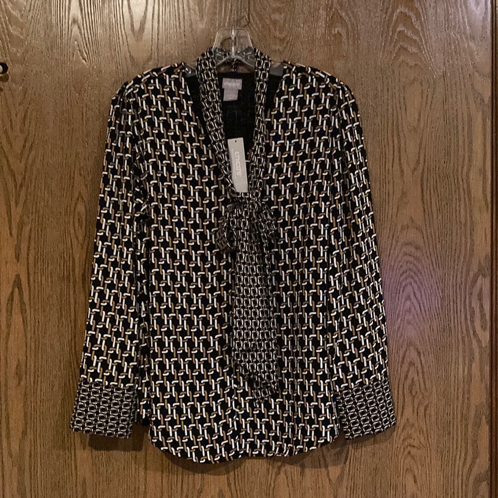 Very Pretty lined Chico’s Blouse